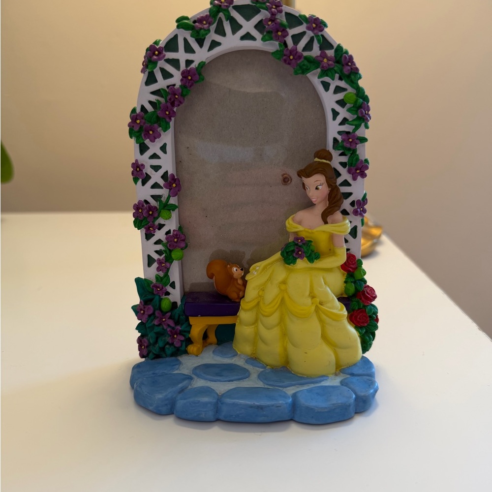 Vintage Disney Belle Beauty & the Beast Picture Frame